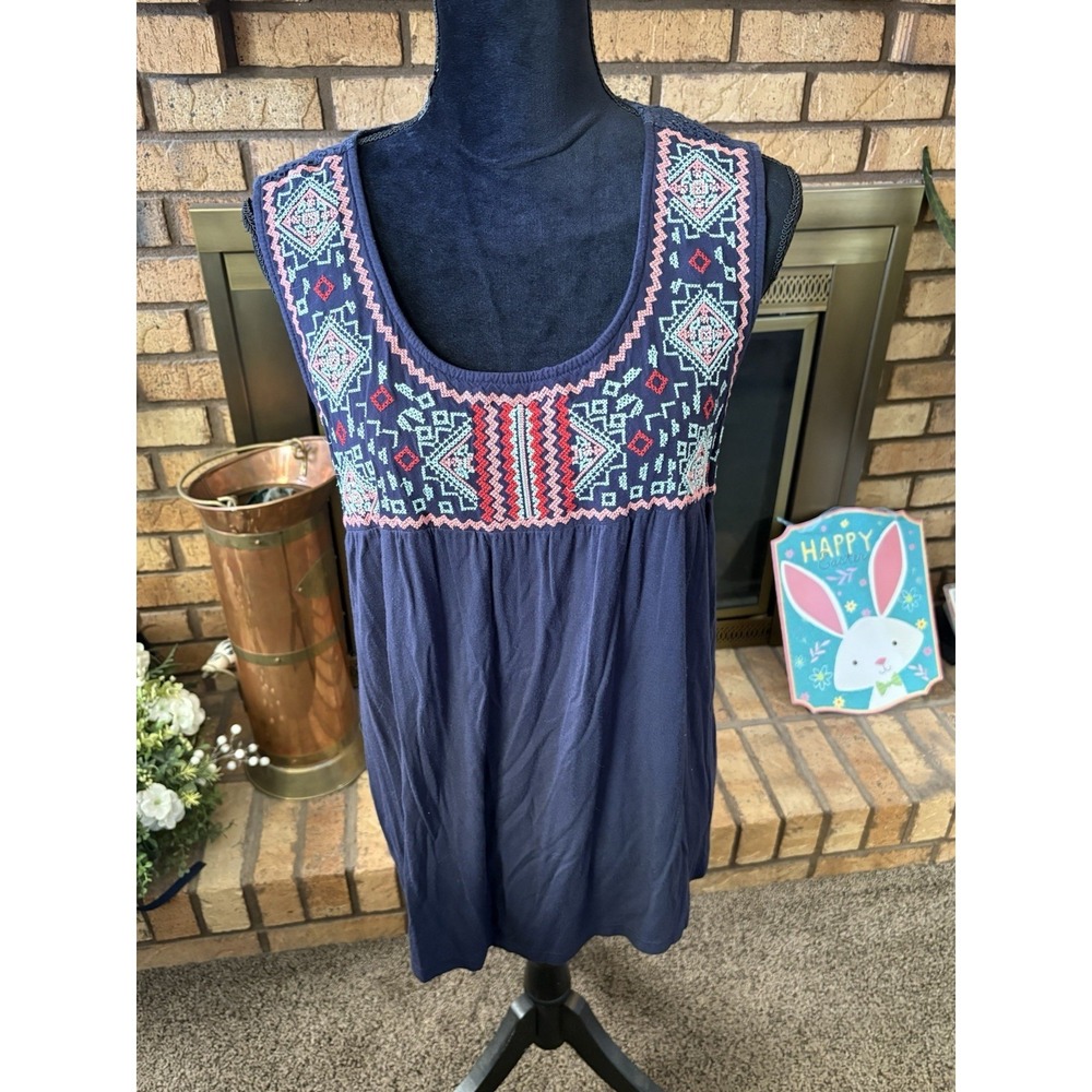 Skies Are Blue Sleeveless Knit Top Size XXL